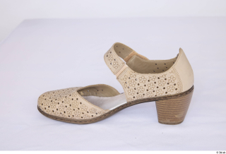 Hanane Clothes  327 beige perforated strap buckle shoes casual…